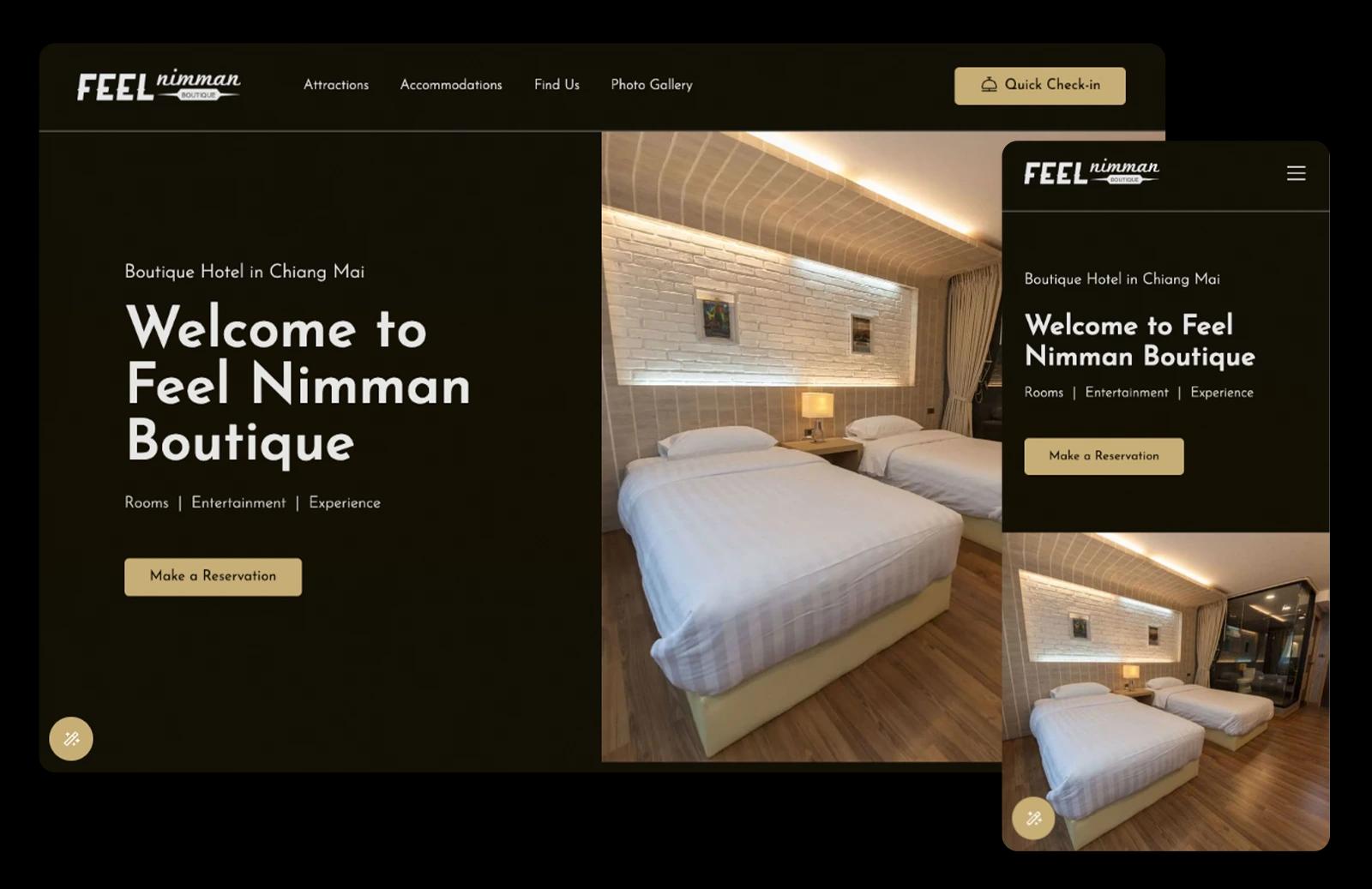 hotel website development