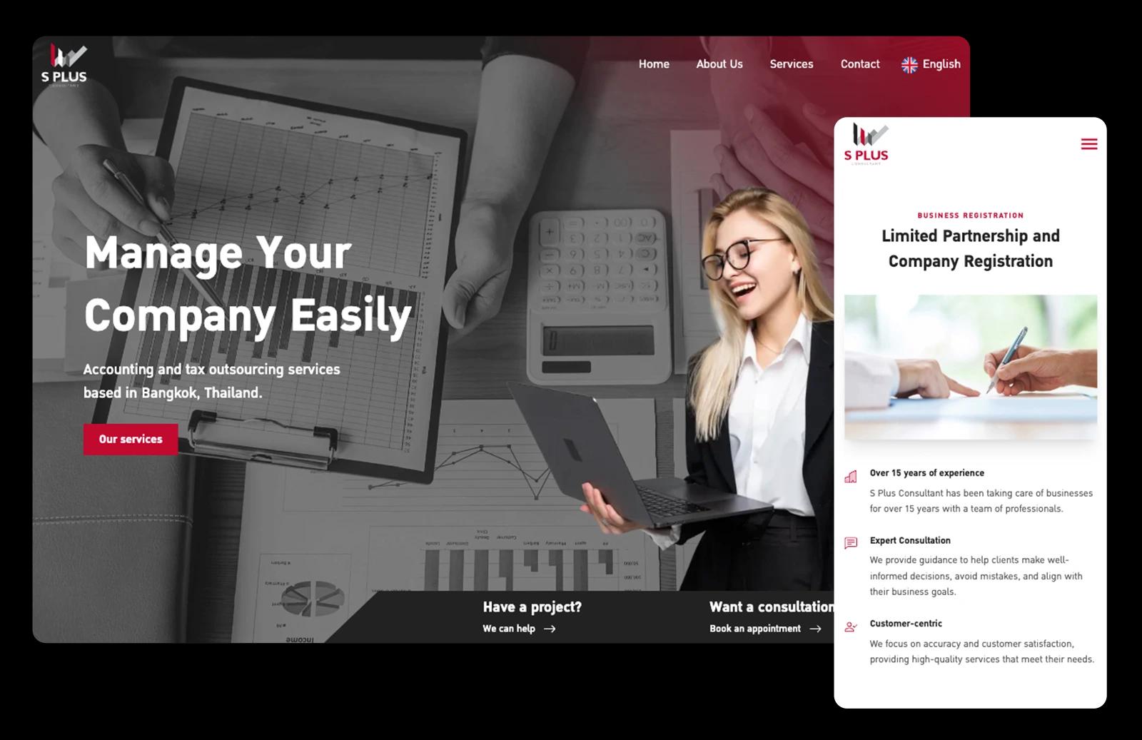 corporate website for accounting firm