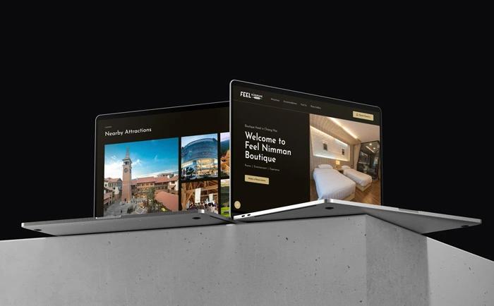 Feel Nimman Boutique website design and development by Graphio Creative Studio